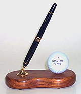Teak Golf Ball Pen Holder