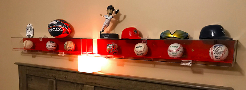 Custom acrylic baseball cases built to your specifications. We can design the perfect baseball holder for your memorabilia!