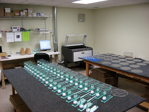 The laser room at Central Plasticworks