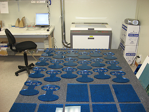 The laser room at Central Plasticworks