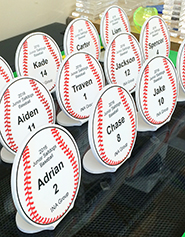 Acrylic baseball awards