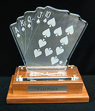 Poker Run trophy
